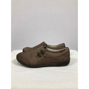 Clarks Privo Loafers Womens 7M Brown Leather Slip On Comfort Shoes 61337‎